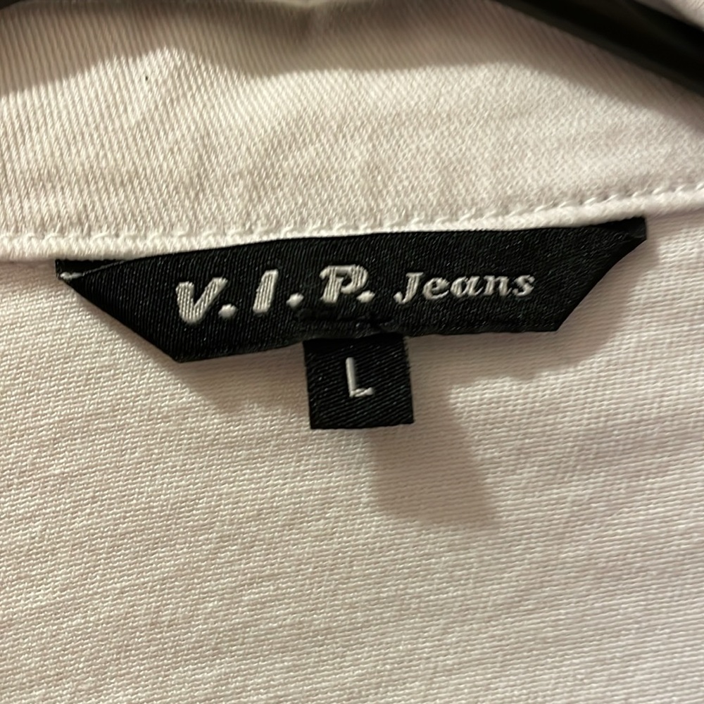V.I.P Jeans white denim jacket. - Picture 2 of 4